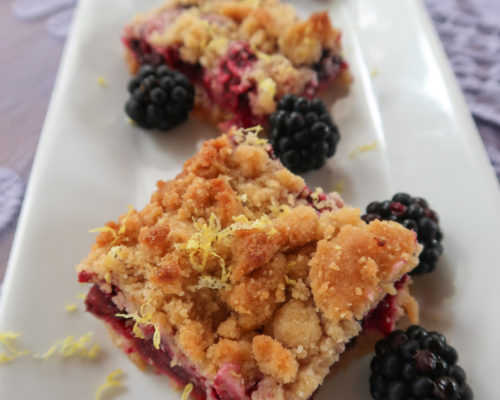 blackberry cobbler pie bars